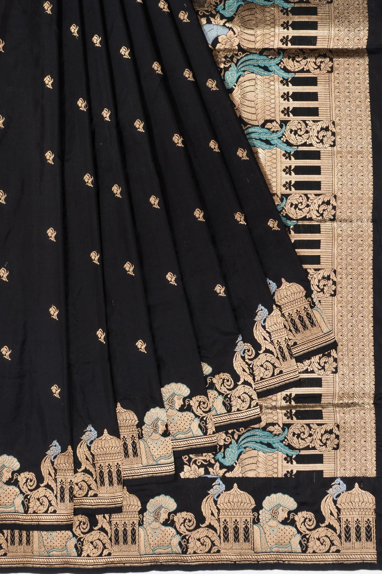 Banarasi Silk Butta Black Saree