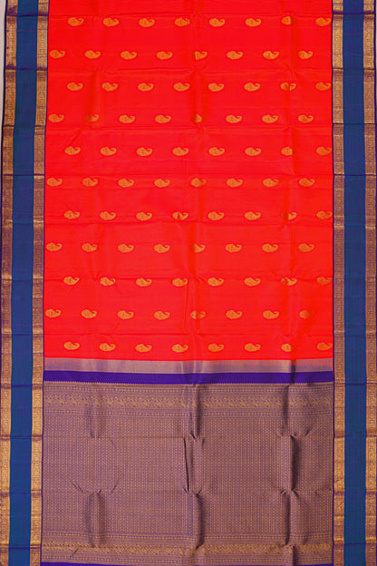 Kanchipuram Silk Butta Red Saree