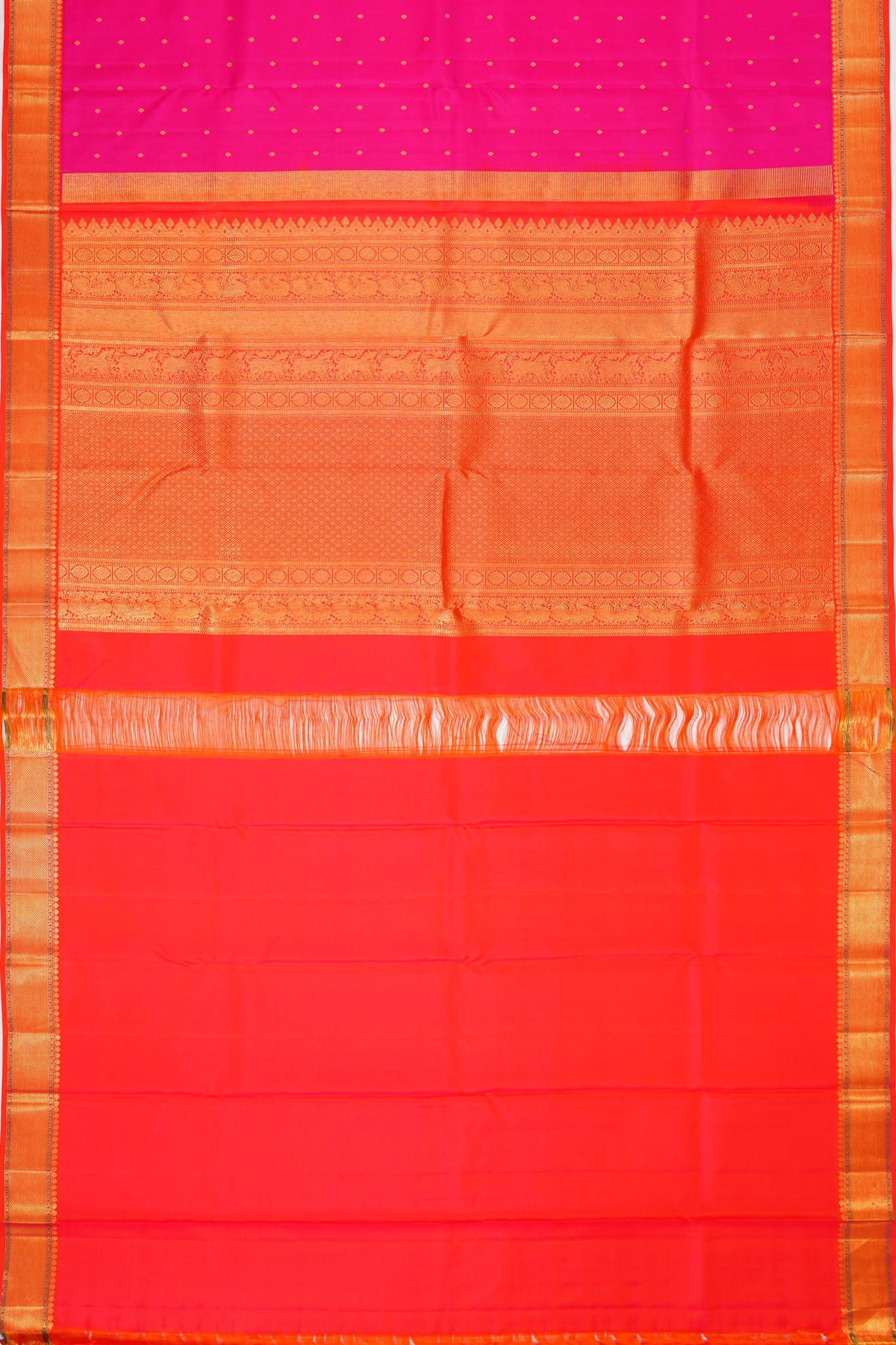 Taranga Kanchi Silk Butta Rani Pink Saree