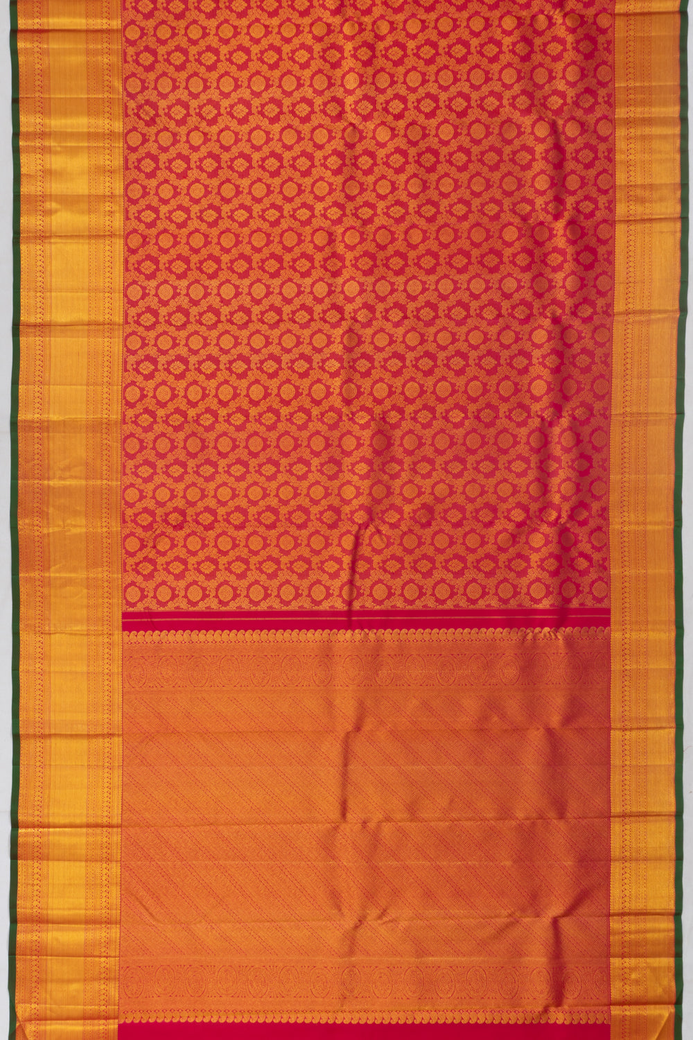 Kanchipuram Silk Brocade Pink Saree