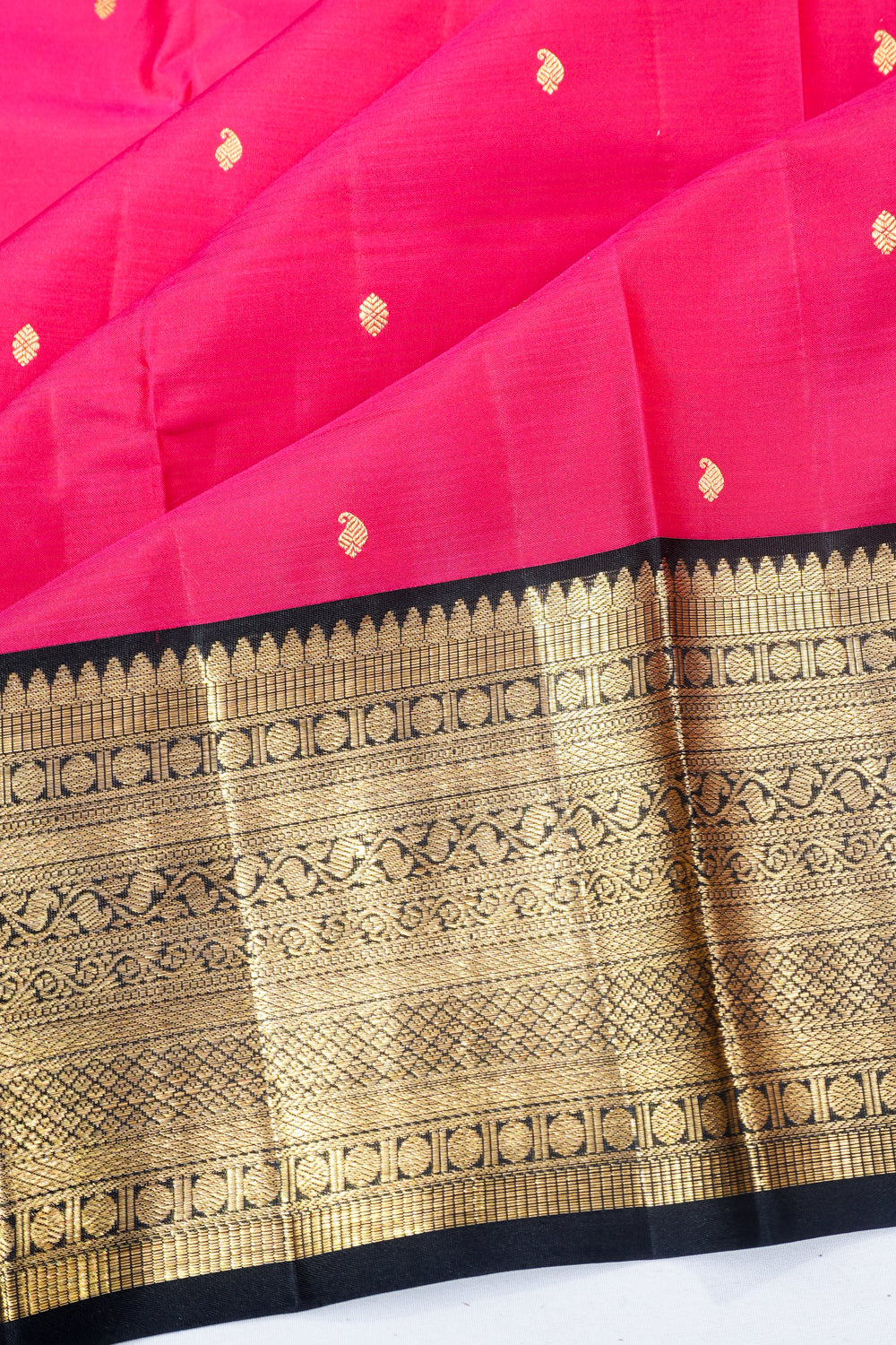 Kanchipuram Silk Butta Pink Saree