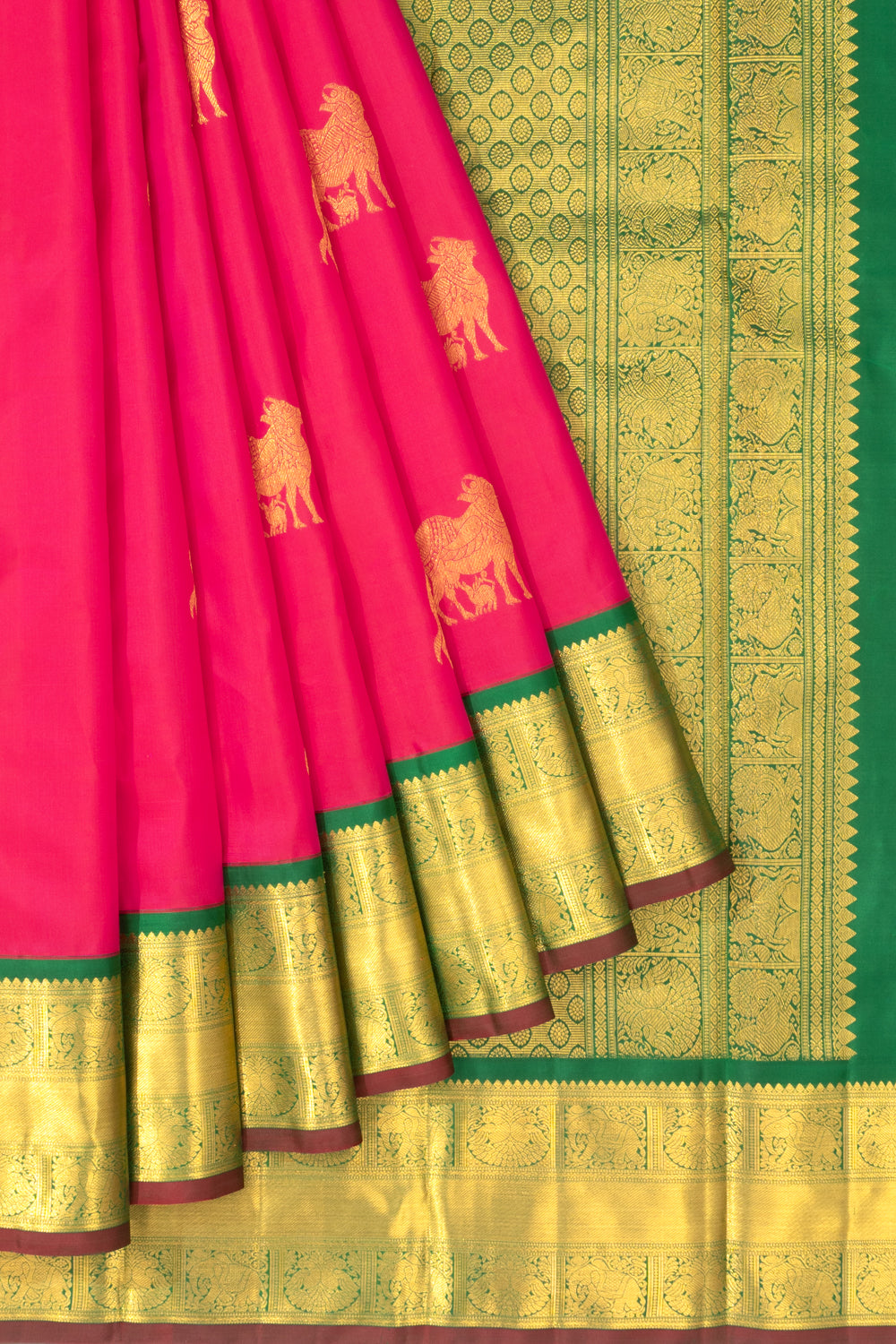 Kanchipuram Silk Butta Pink Saree