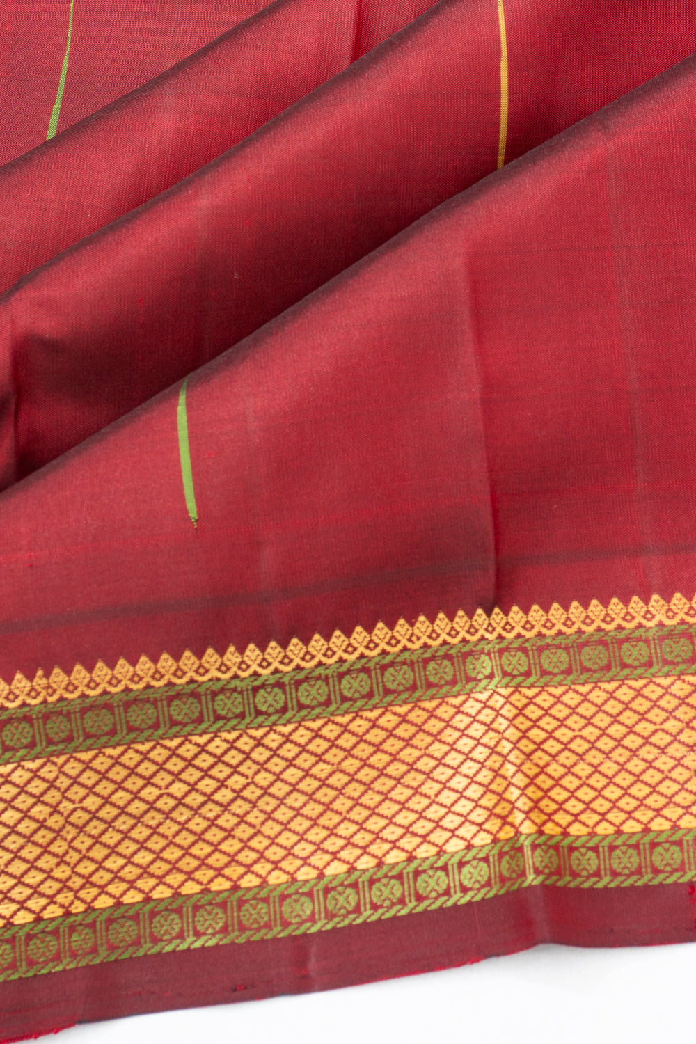 Classic Kanchipuram Silk Butta Maroon Saree