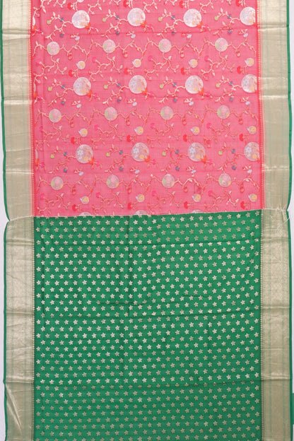 Kankatala Kota Soft Silk Jaal Red Saree g2