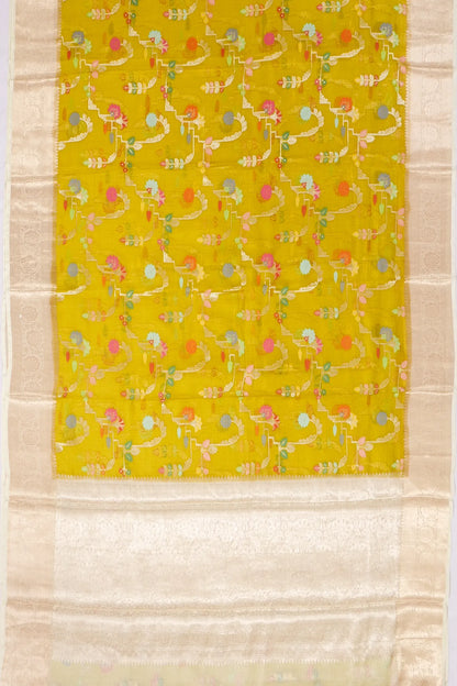 Kankatala Kota Soft Silk Jaal Mehendi Green Saree g2