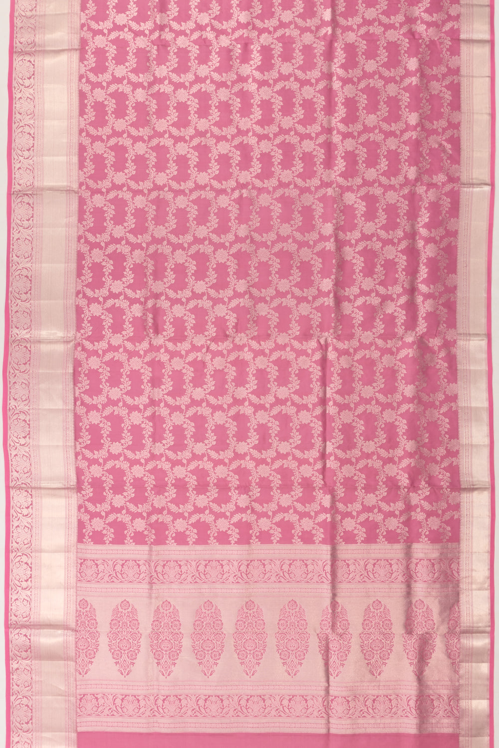 Coimbatore Soft Silk Jaal Pink Saree