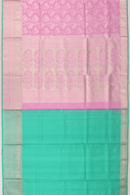 Coimbatore Soft Silk Jaal Baby Pink Saree