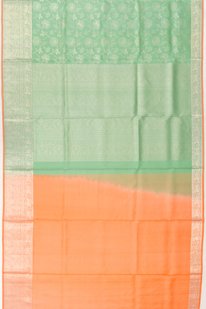 Coimbatore Soft Silk Jaal Mint Green Saree