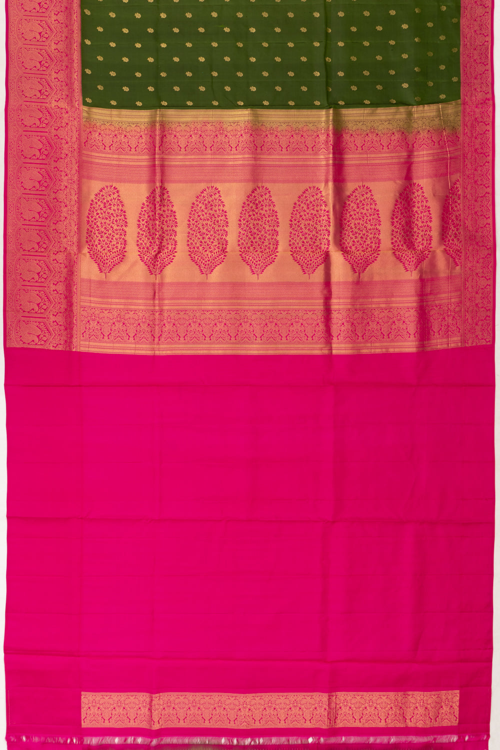 Coimbatore Soft Silk Butta Green Saree