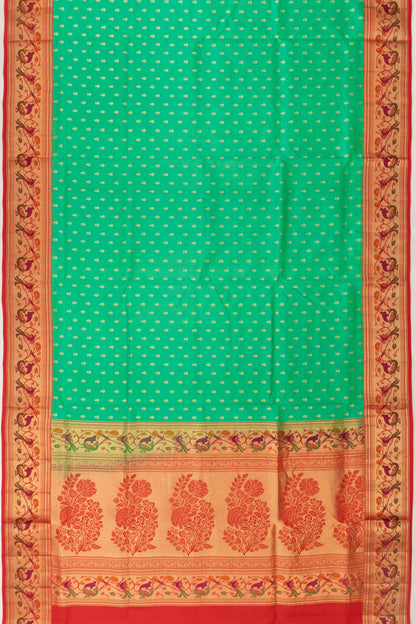 Coimbatore Soft Silk Butta Sea Green Saree