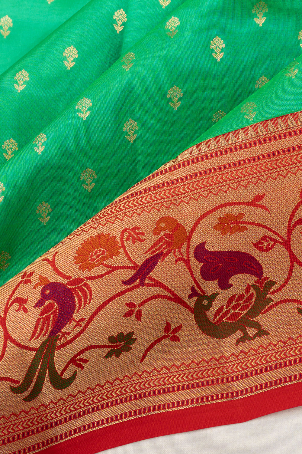 Coimbatore Soft Silk Butta Sea Green Saree