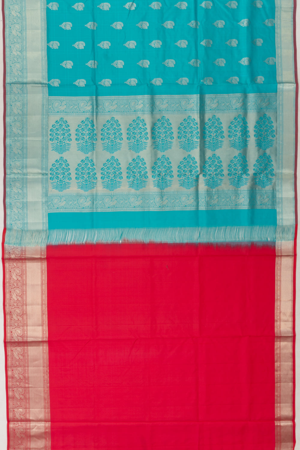 Coimbatore Soft Silk Butta Blue Saree