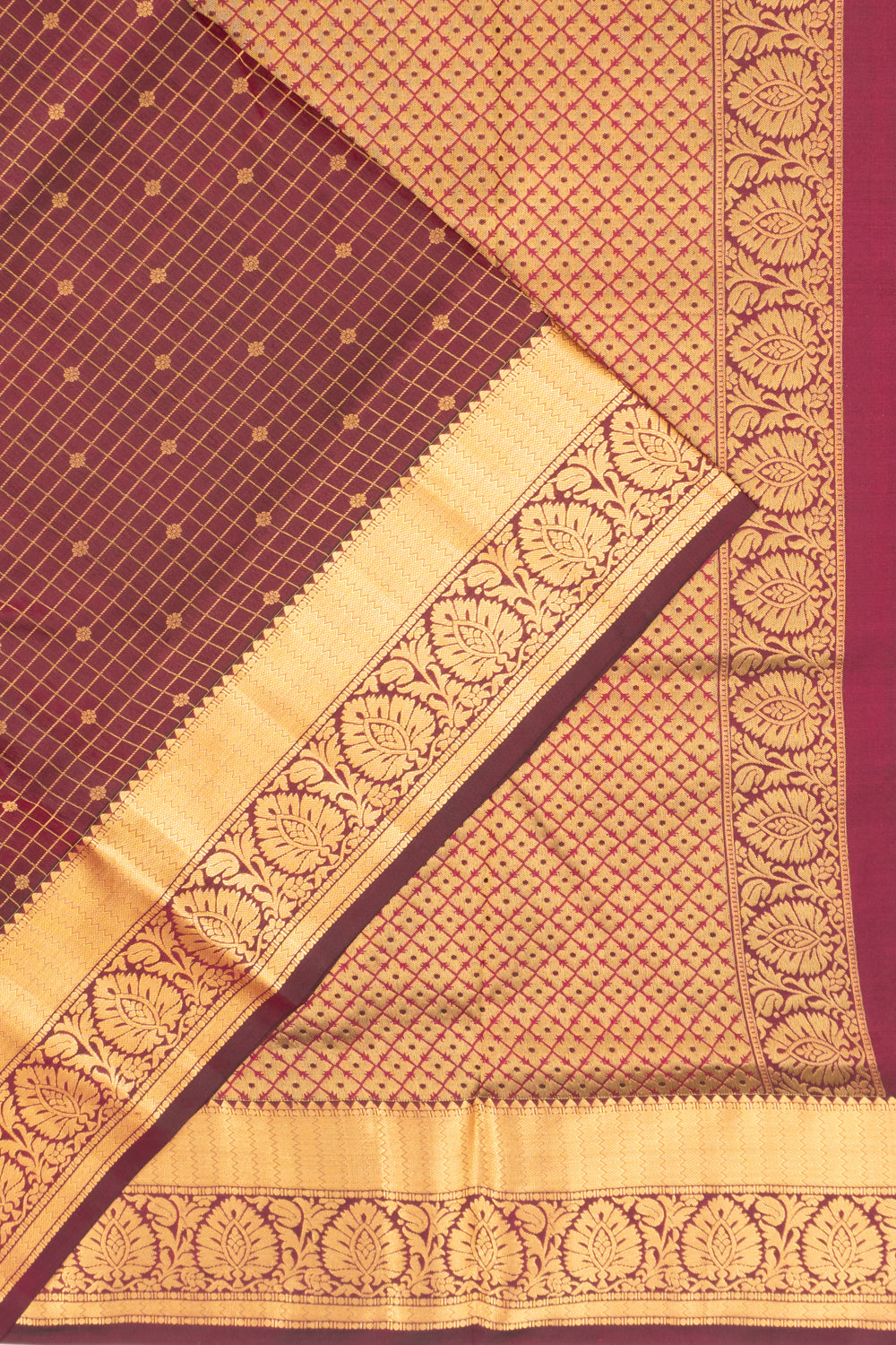 Coimbatore Soft Silk Checks And Butta Purple Saree