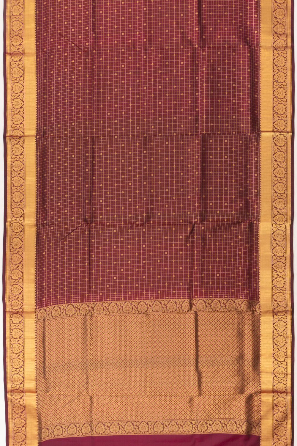 Coimbatore Soft Silk Checks And Butta Purple Saree