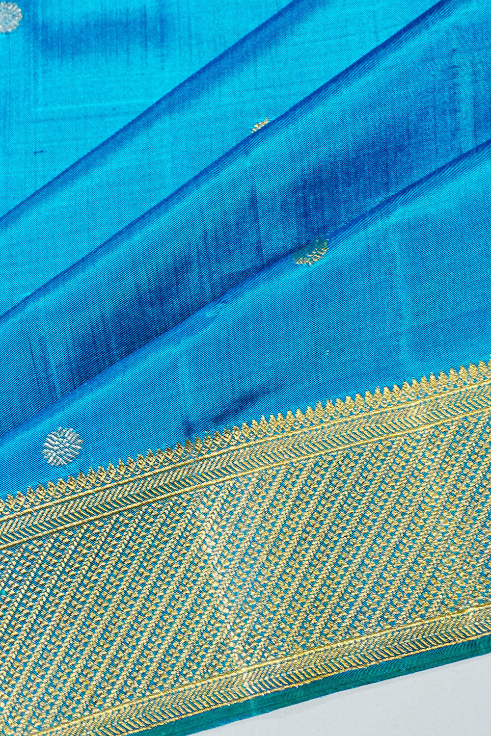 Kanchipuram Silk Butta Blue Saree