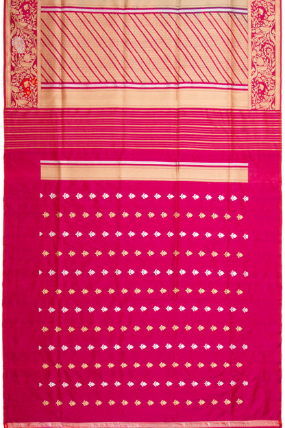 Banarasi Silk Brocade Purple Saree