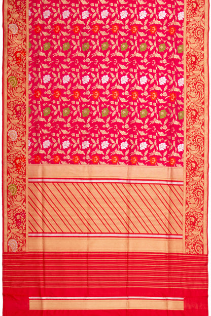 Banarasi Silk Brocade Pink Saree