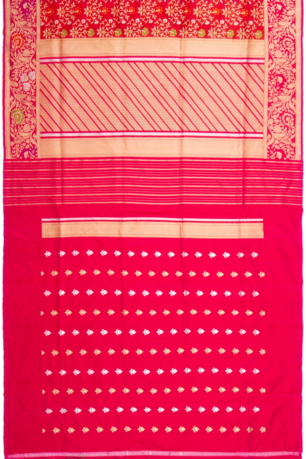 Banarasi Silk Brocade Red Saree