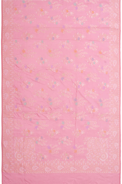 Banarasi Silk Jaal Butta Baby Pink Saree