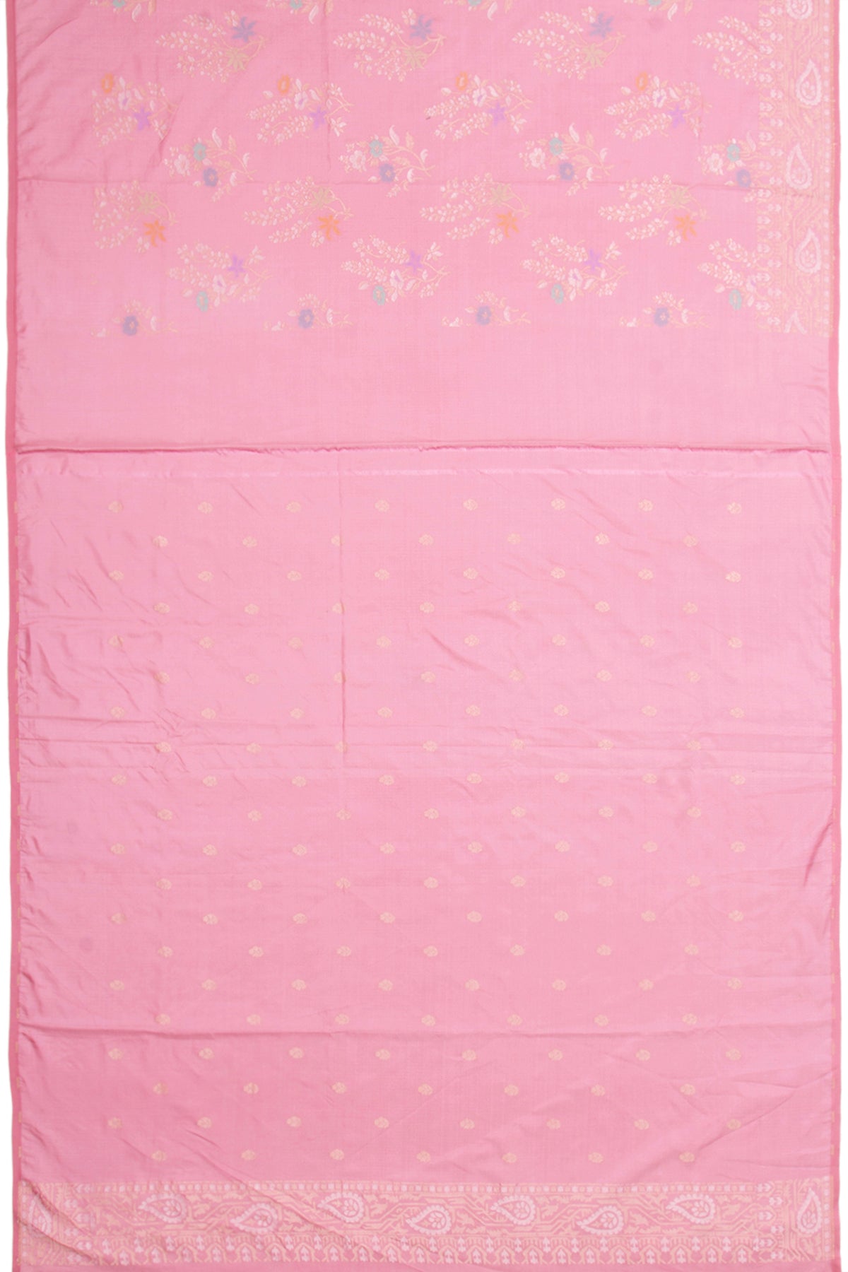 Banarasi Silk Jaal Butta Baby Pink Saree