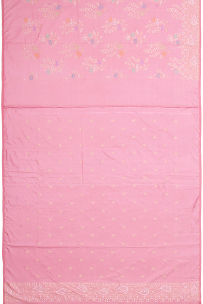 Banarasi Silk Jaal Butta Baby Pink Saree