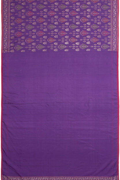 Banarasi Silk Meenakari And Brocade Violet Saree