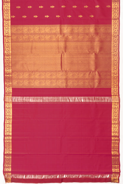 Classic Kanchipuram Silk Butta Rani Pink Saree