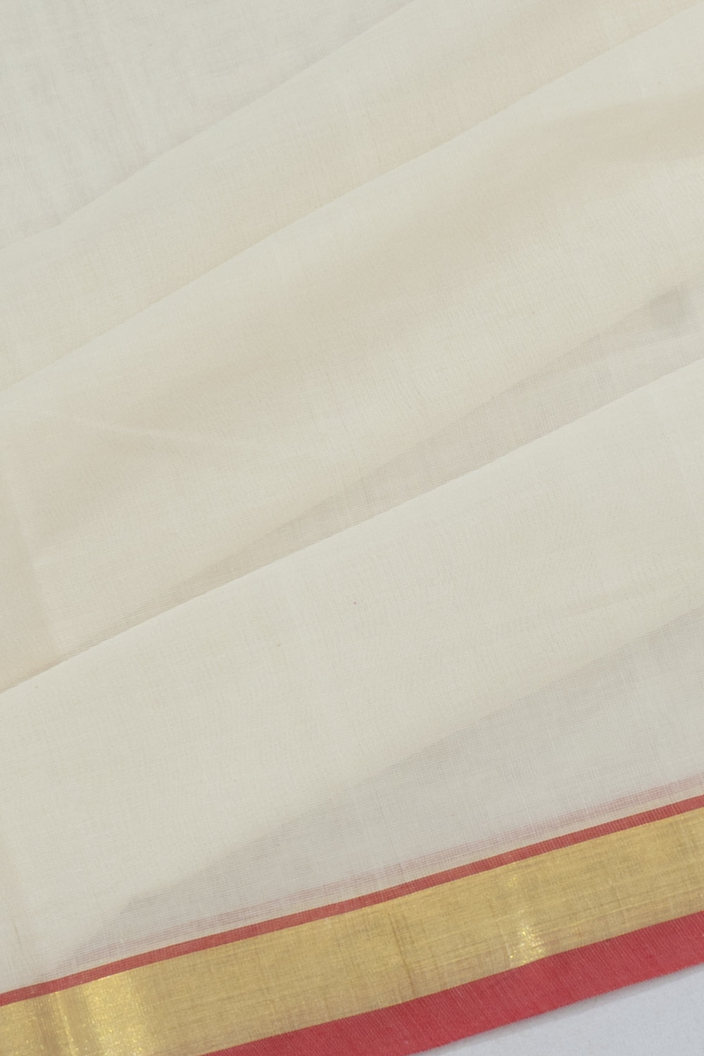 Uppada Cotton Plain White Saree Pallu Jamdani