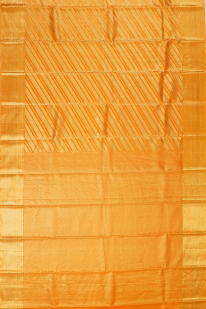 Taranga Kanchi Silk Tissue Lines Gold Saree
