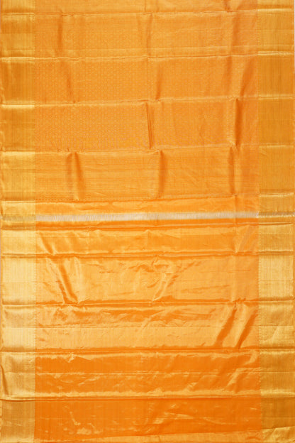 Taranga Kanchi Silk Tissue Lines Gold Saree