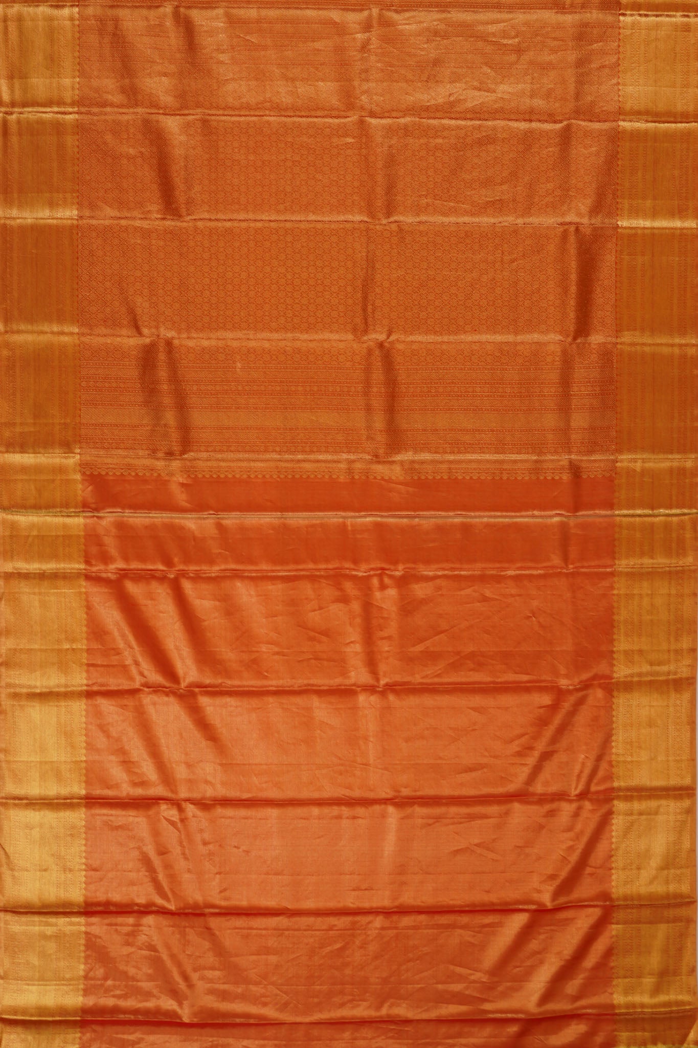 Taranga Kanchi Silk Tissue Zig Zag Lines Gold Saree