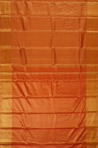 Taranga Kanchi Silk Tissue Zig Zag Lines Gold Saree