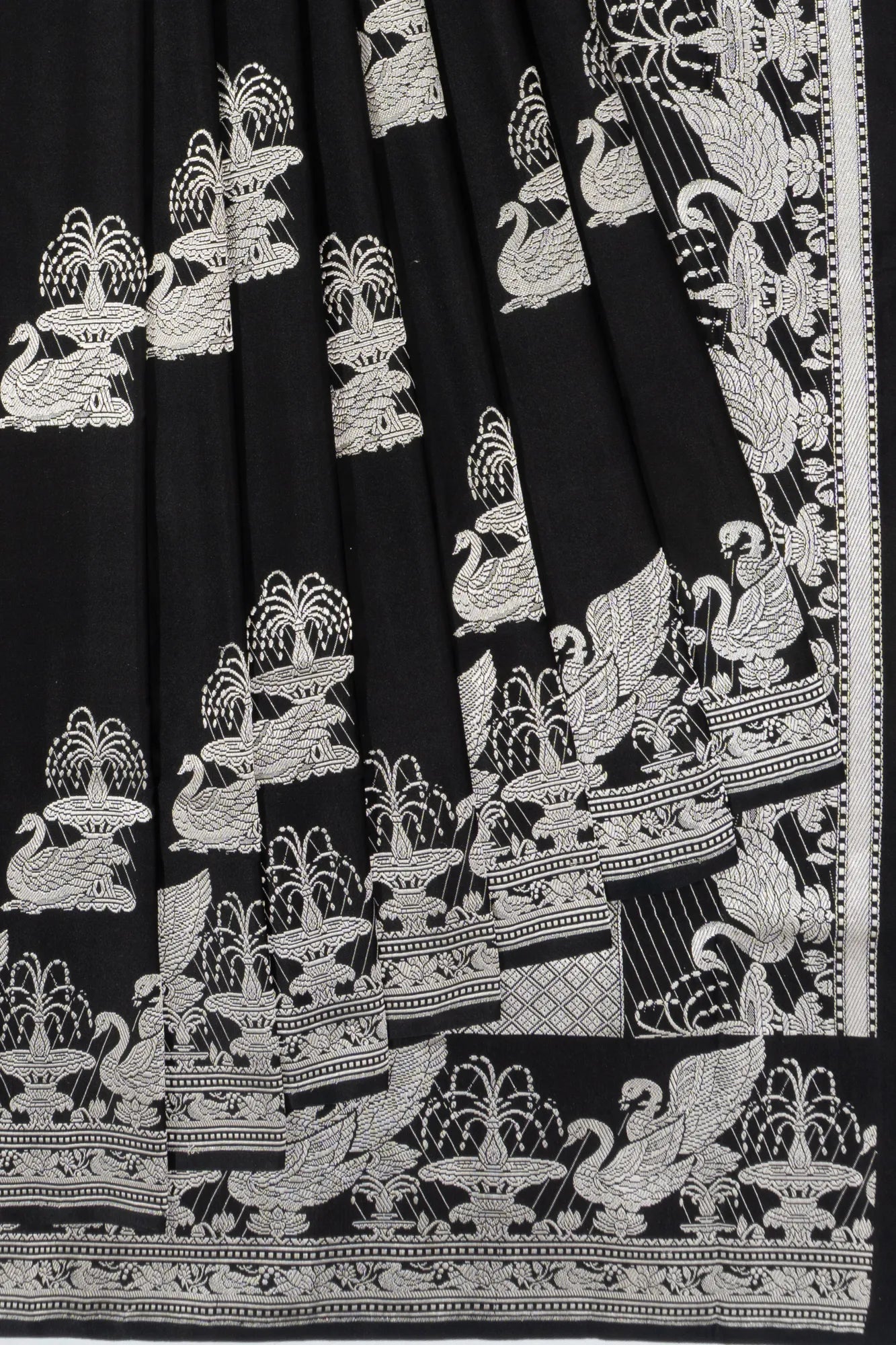 Banarasi Silk Butta Black Saree