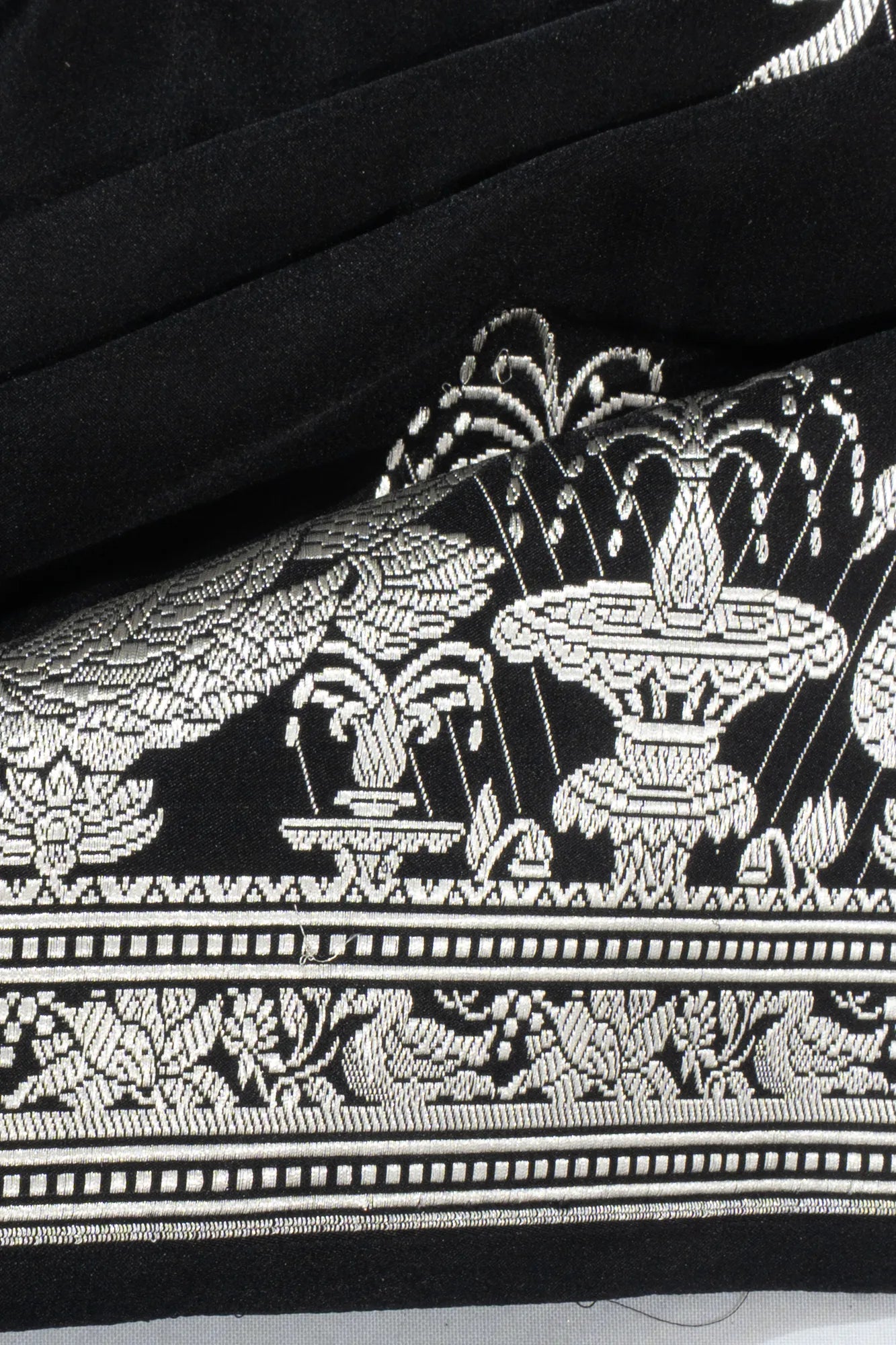 Banarasi Silk Butta Black Saree