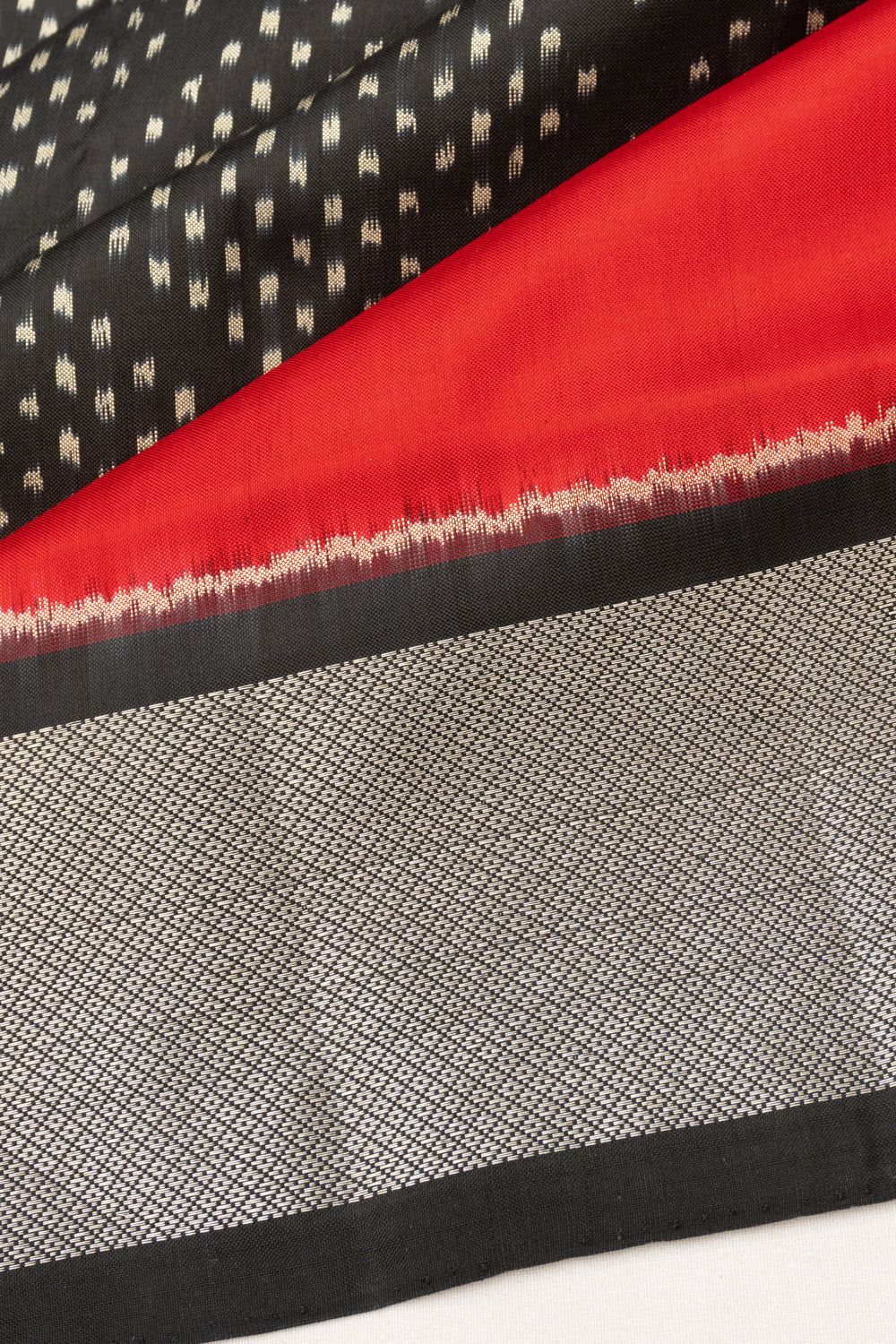 Pochampally Silk Ikat Black Saree