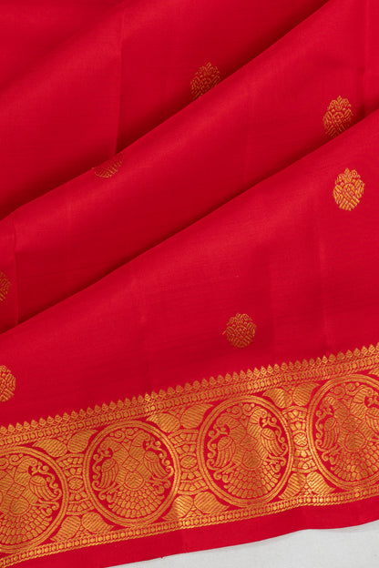 Kanchipuram Silk Butta Red Saree