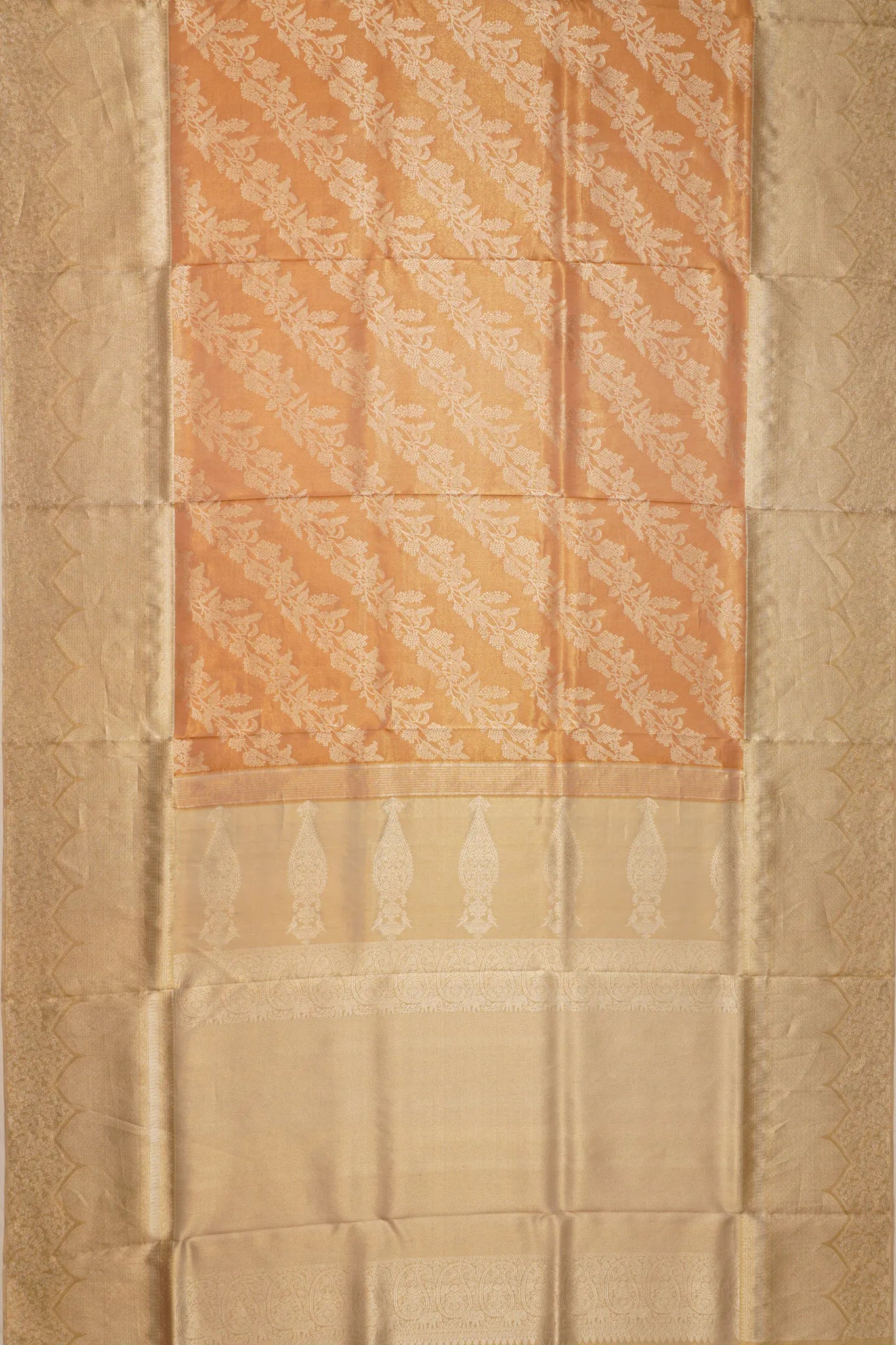 kanchipuram-silk-tissue-jaal-pastel-orange-saree-1215116006