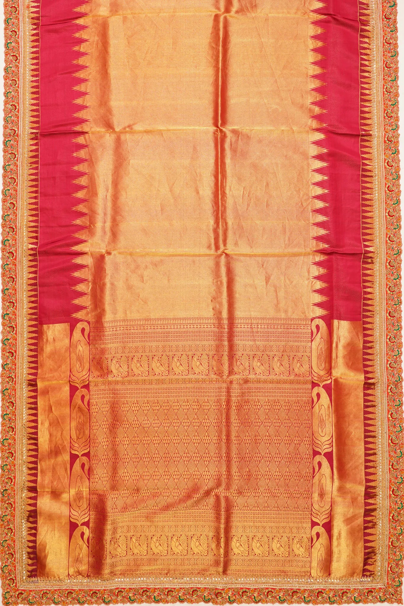 kanchipuram-silk-tissue-red-saree-with-scallop-embroider-border-1215131831