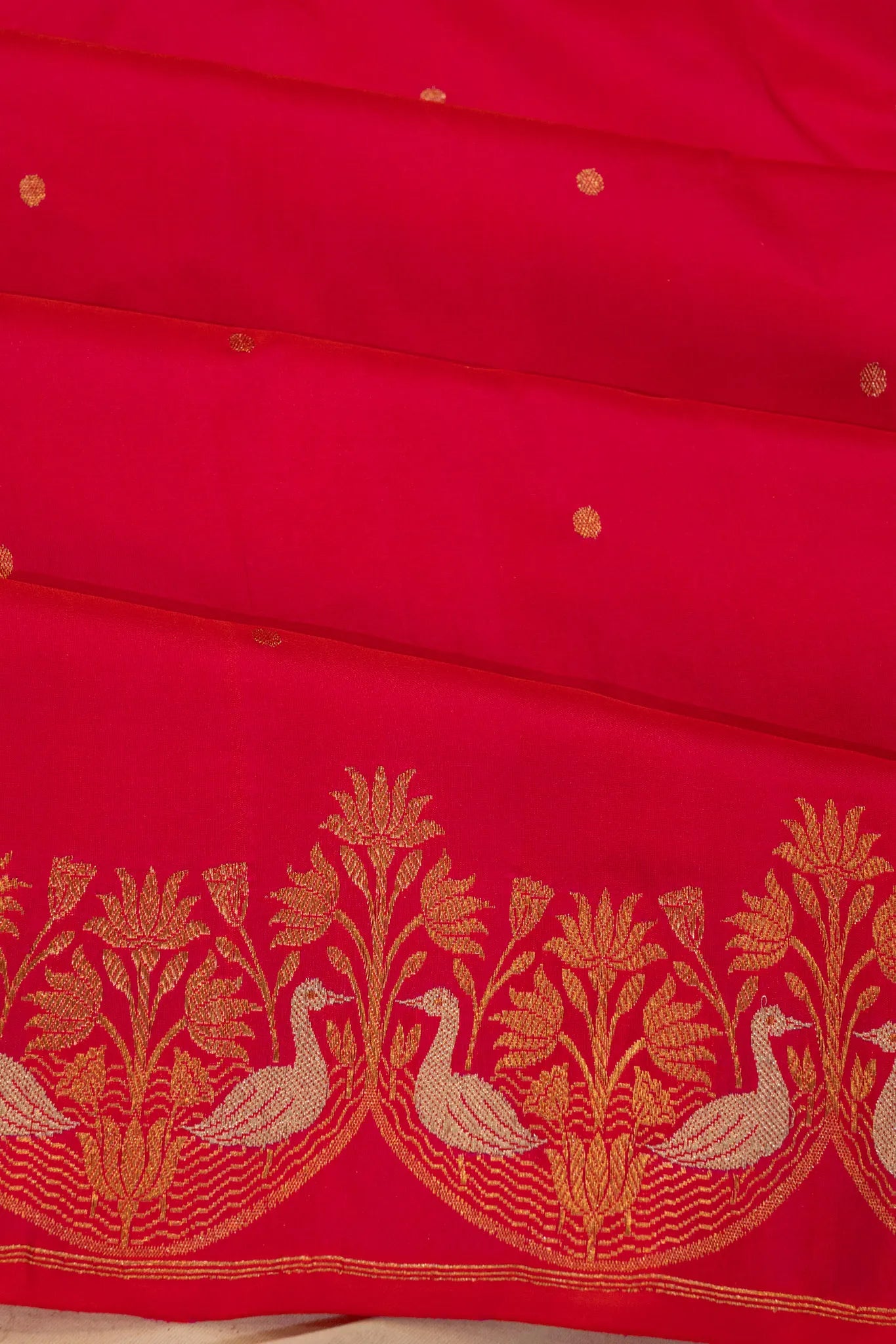 Banarasi Silk Butta Pink Saree