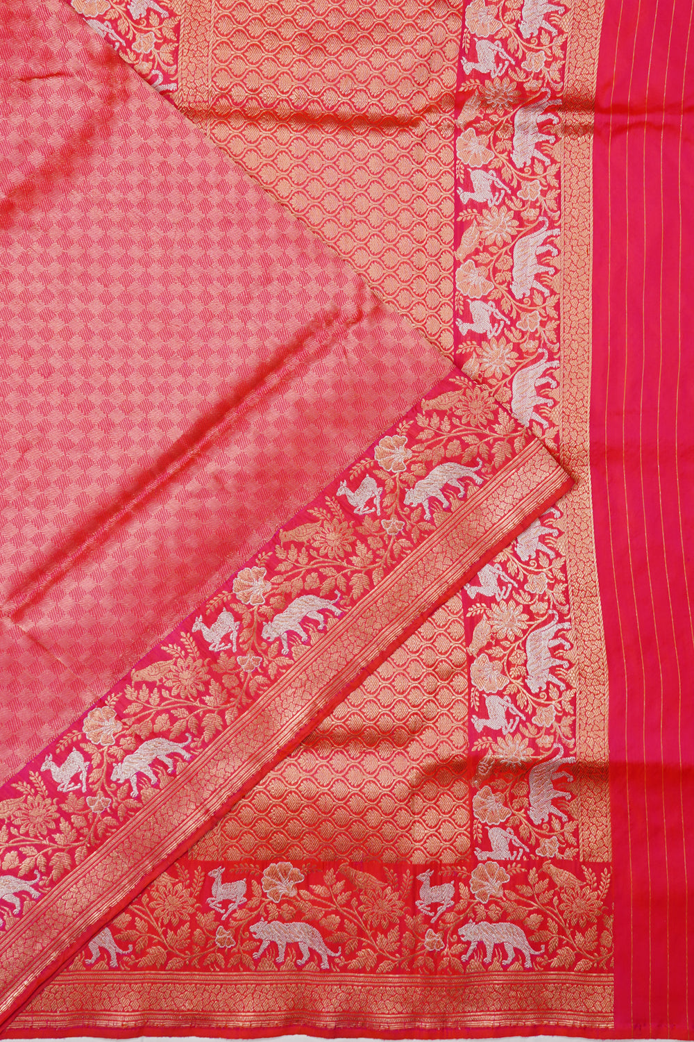 Banarasi Silk Brocade Red Saree
