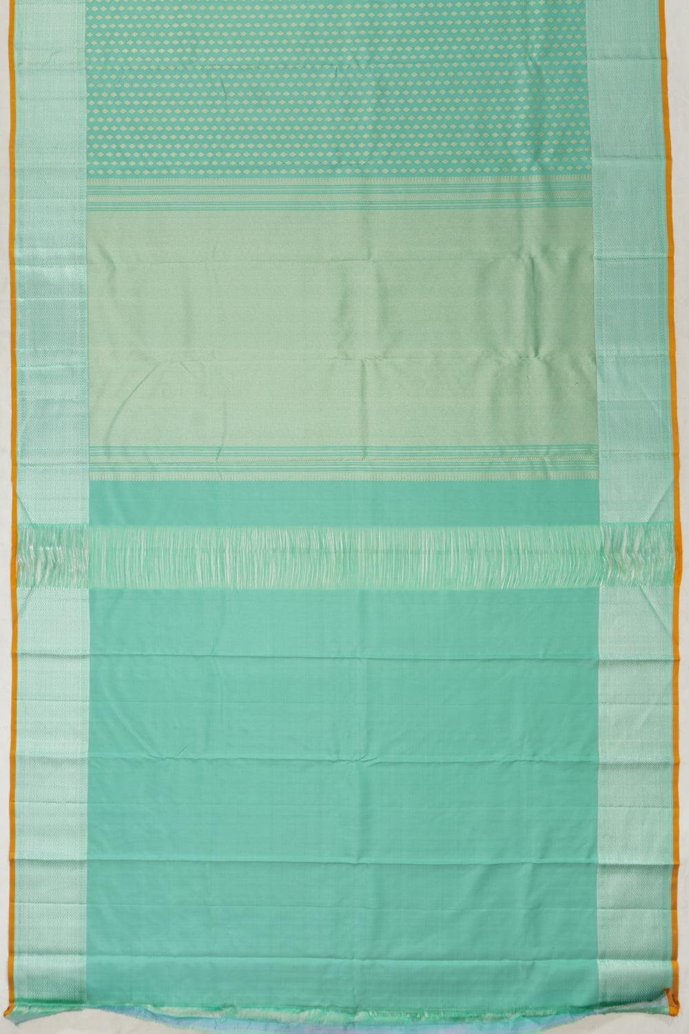 Classic Thread Kanchipuram Silk Brocade Sea Green Saree