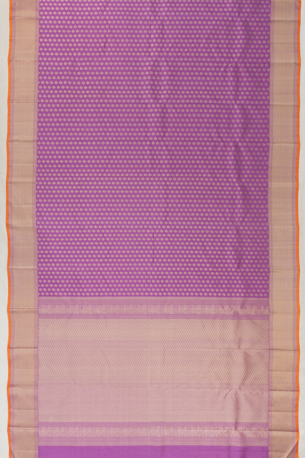 Classic Thread Kanchipuram Silk Brocade Violet Saree