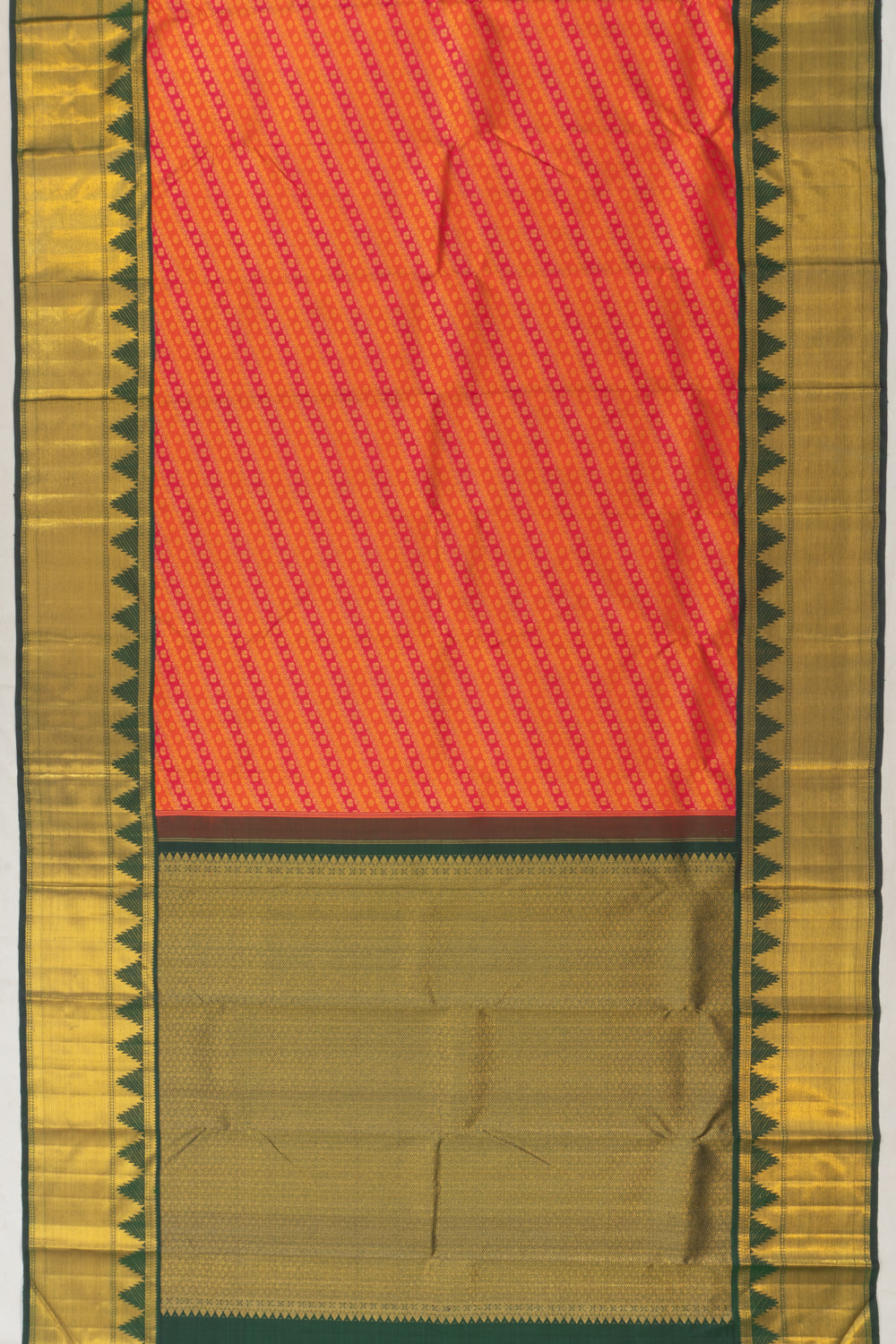 Kanchipuram Silk Brocade Pink Saree