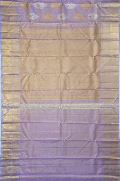 Kanchipuram Silk Tissue Butta Lavender Saree