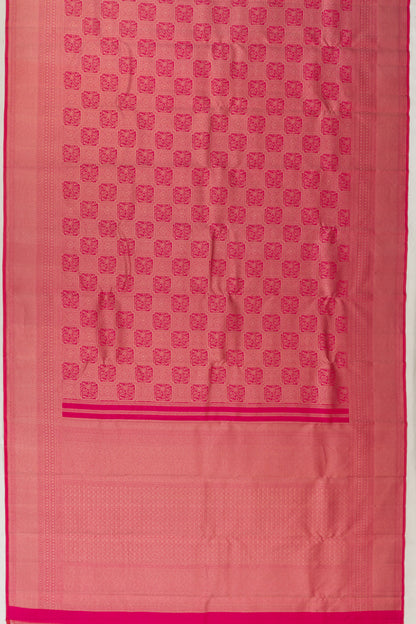 Taranga Kanchi Silk Brocade Pink Saree