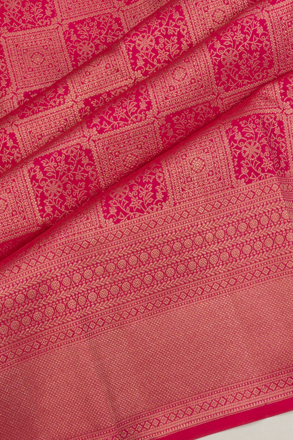 Taranga Kanchi Silk Brocade Pink Saree