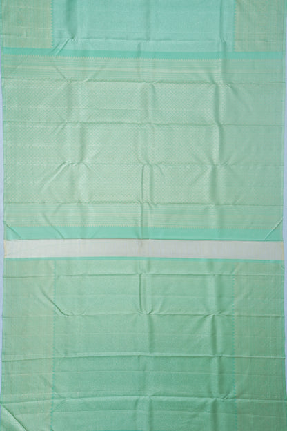 Kanchipuram Silk Brocade Sea Green Saree