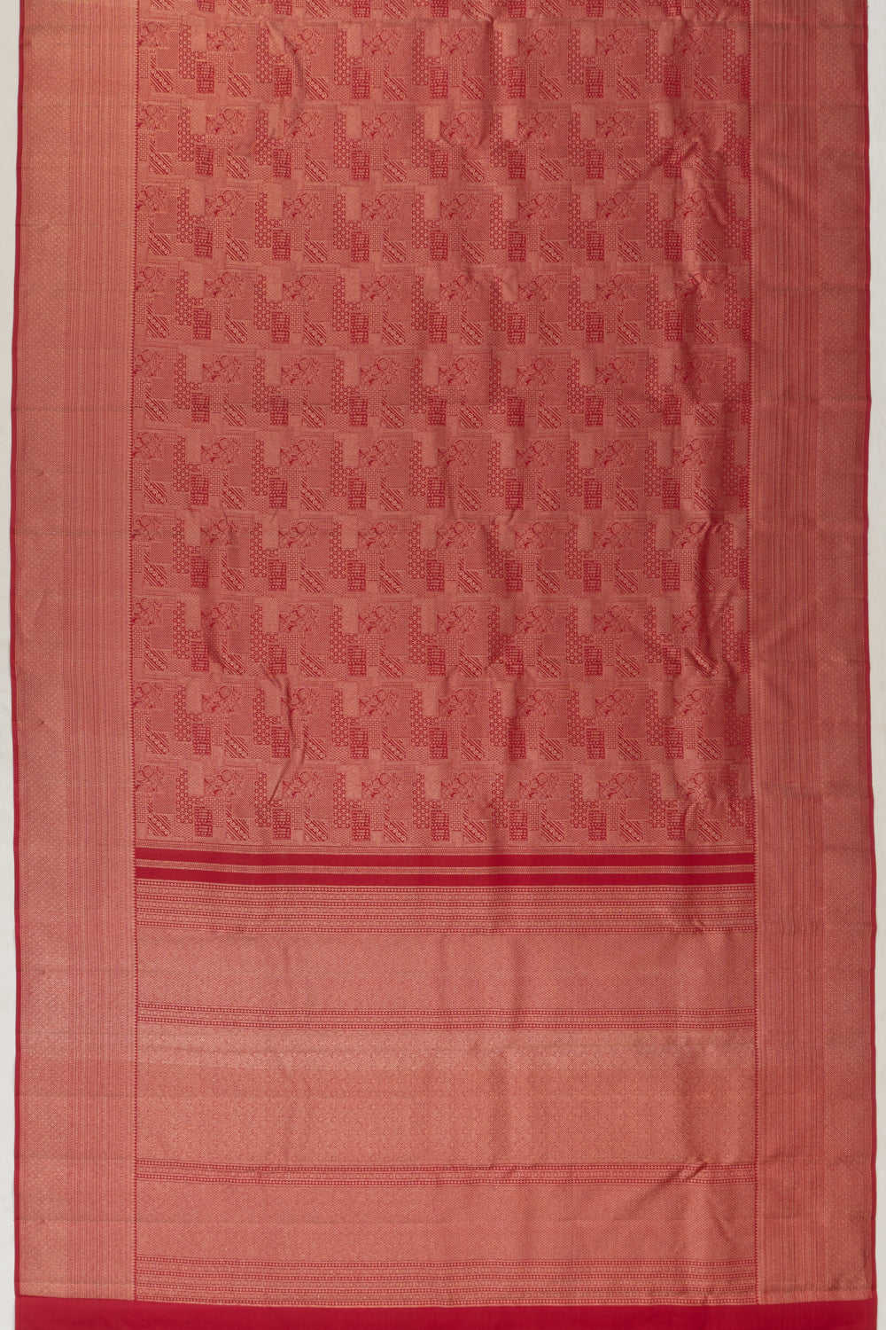 Taranga Kanchi Silk Brocade Maroon Saree