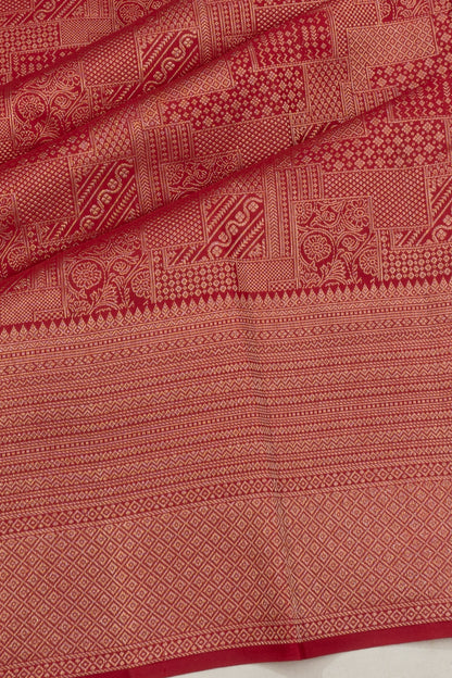 Taranga Kanchi Silk Brocade Maroon Saree