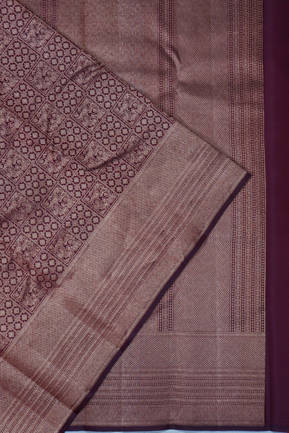 Taranga Kanchi Silk Brocade Maroon Saree